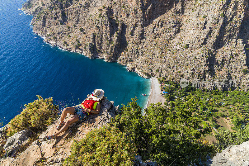 来自Oludeniz的蝴蝶谷。Fethiye /土耳其。